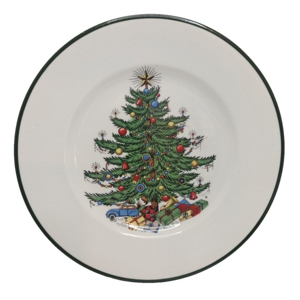 Cuthbertson Christmas Tree Four Salad Plate 8" New